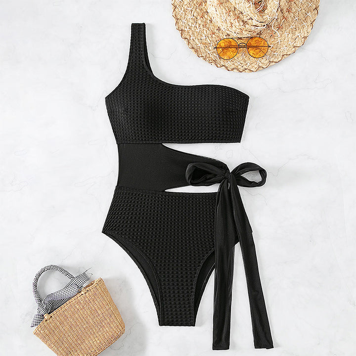 Damen Einseitiger Hochgeschnittener Bikini Drune