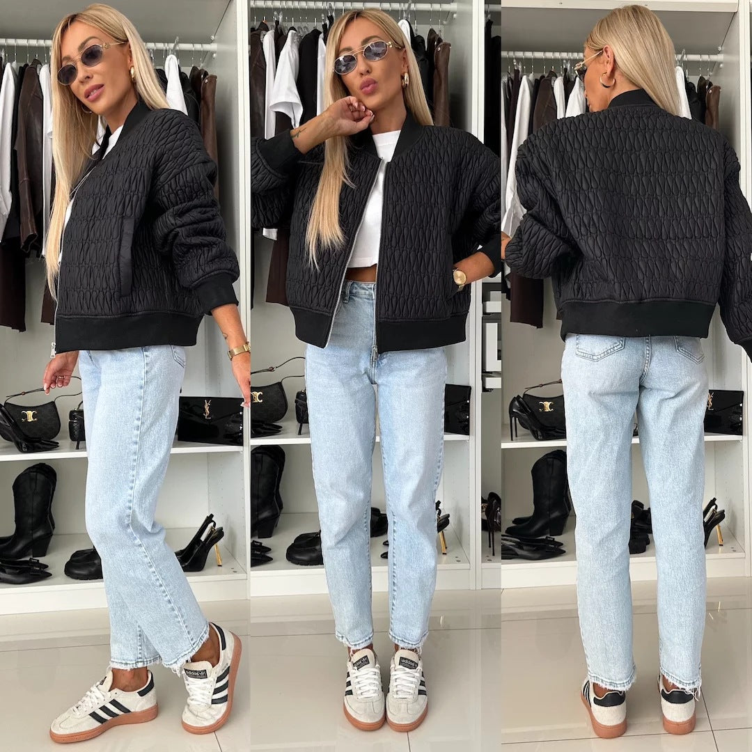 Damen Steppjacke im lässigen Oversized-Stil mit besonderen Steppdetails Drune