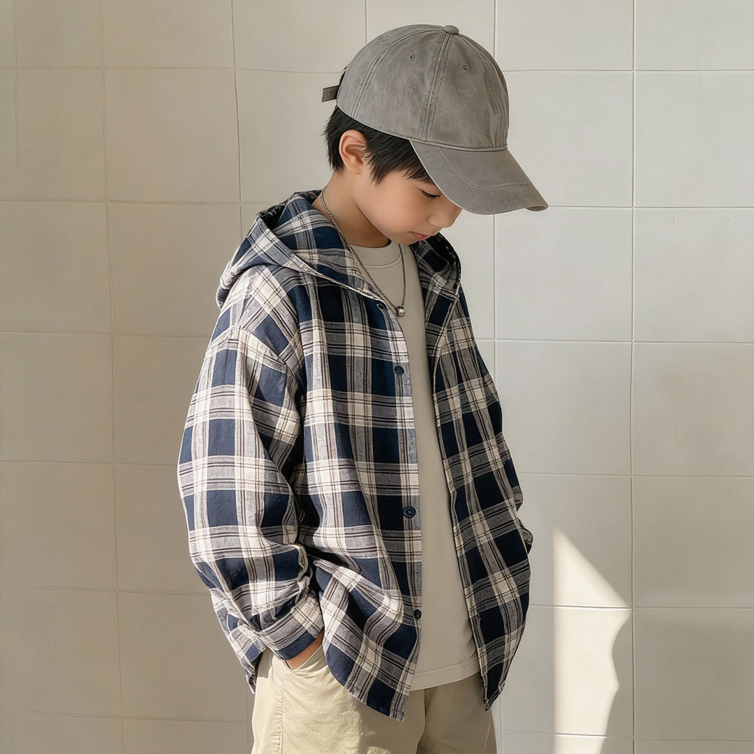 Unisex lässige karierten Hemdjacke Drune