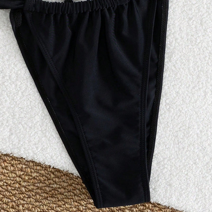 Damen Triangel-Bikini-Set mit dekorativem Ring Drune