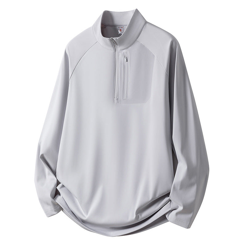 Herren Sport Fleece Pullover mit Reißverschluss Drune