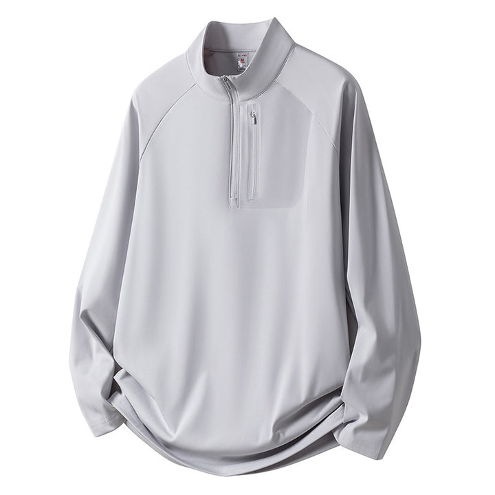 Herren Sport Fleece Pullover mit Reißverschluss Drune
