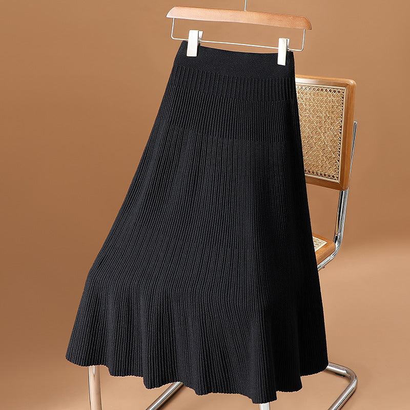 Damen Eleganter und schwingender Plisseerock Drune