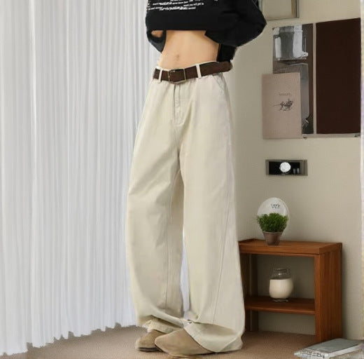 Damen Weitgeschnittene Chino-Hose Drune 1787982037