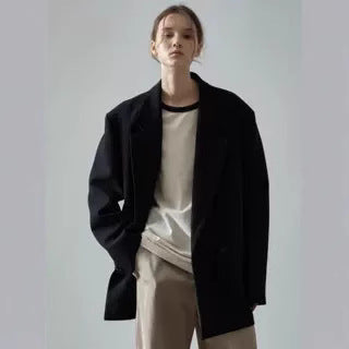Damen Oversize-Blazer im klassischen Stil Drune