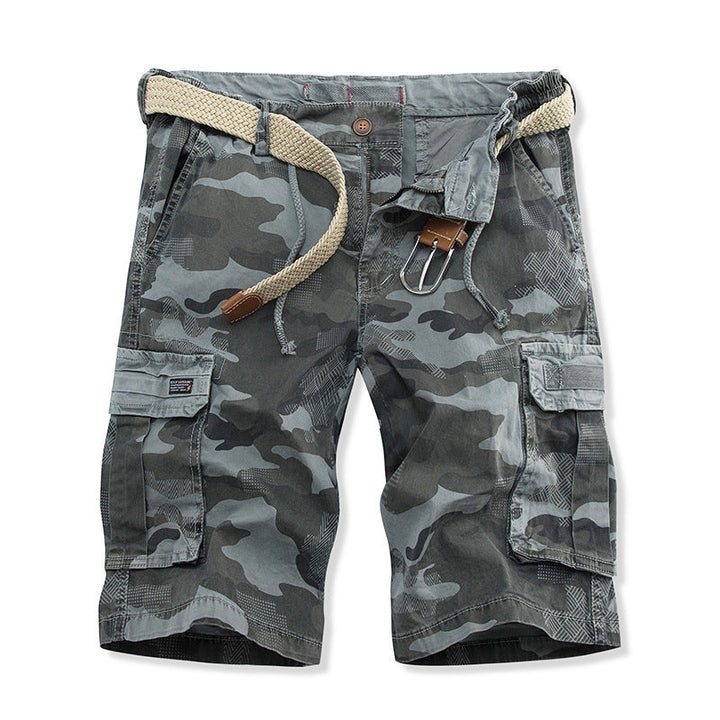 Herren Cargo-Shorts mit mehreren praktischen Taschen und verstellbarem Kordelzug Drune