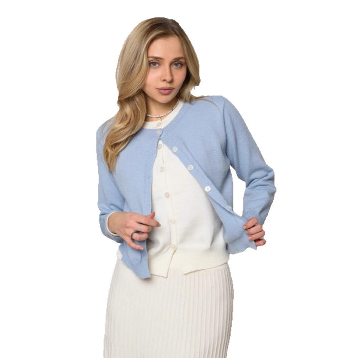 Damen Eleganter Cardigan mit Knopfdetails Drune