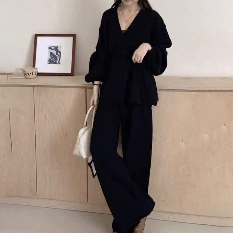 Damen Wickeljacke mit lässiger Passform und weitem Schnitt Drune