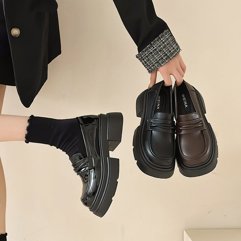 Damen Modische Lederslipper Drune