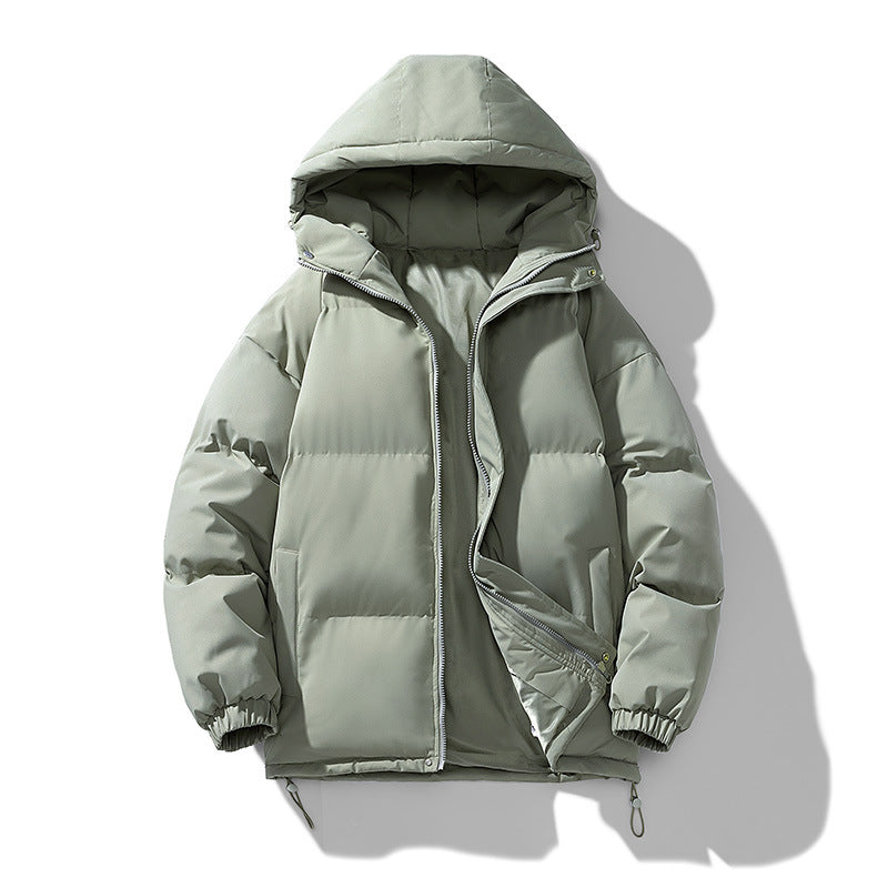 Unisex Gepolsterte Kapuzensteppjacke mit Thermoisolierung und verstellbarem Saum Drune