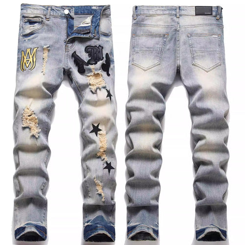 Herren Modische Slim-Fit Jeans Drune