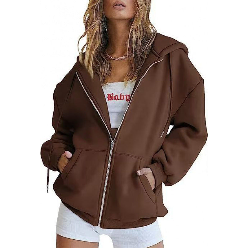 Damen Oversized Kapuzenjacke Drune