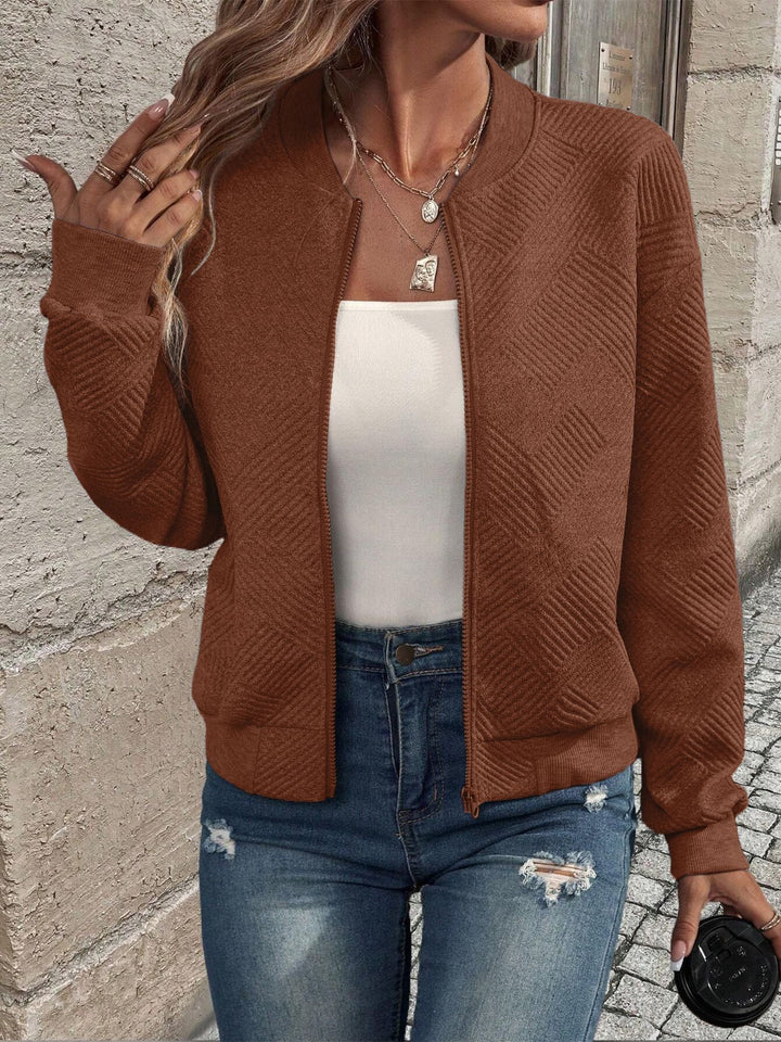 Damen lässige Steppjacke mit strukturiertem Design Drune
