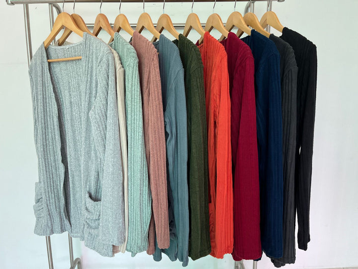 Damen lässiger Strickcardigan Drune