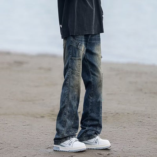 Herren Modische Denim Cargo-Hose Drune