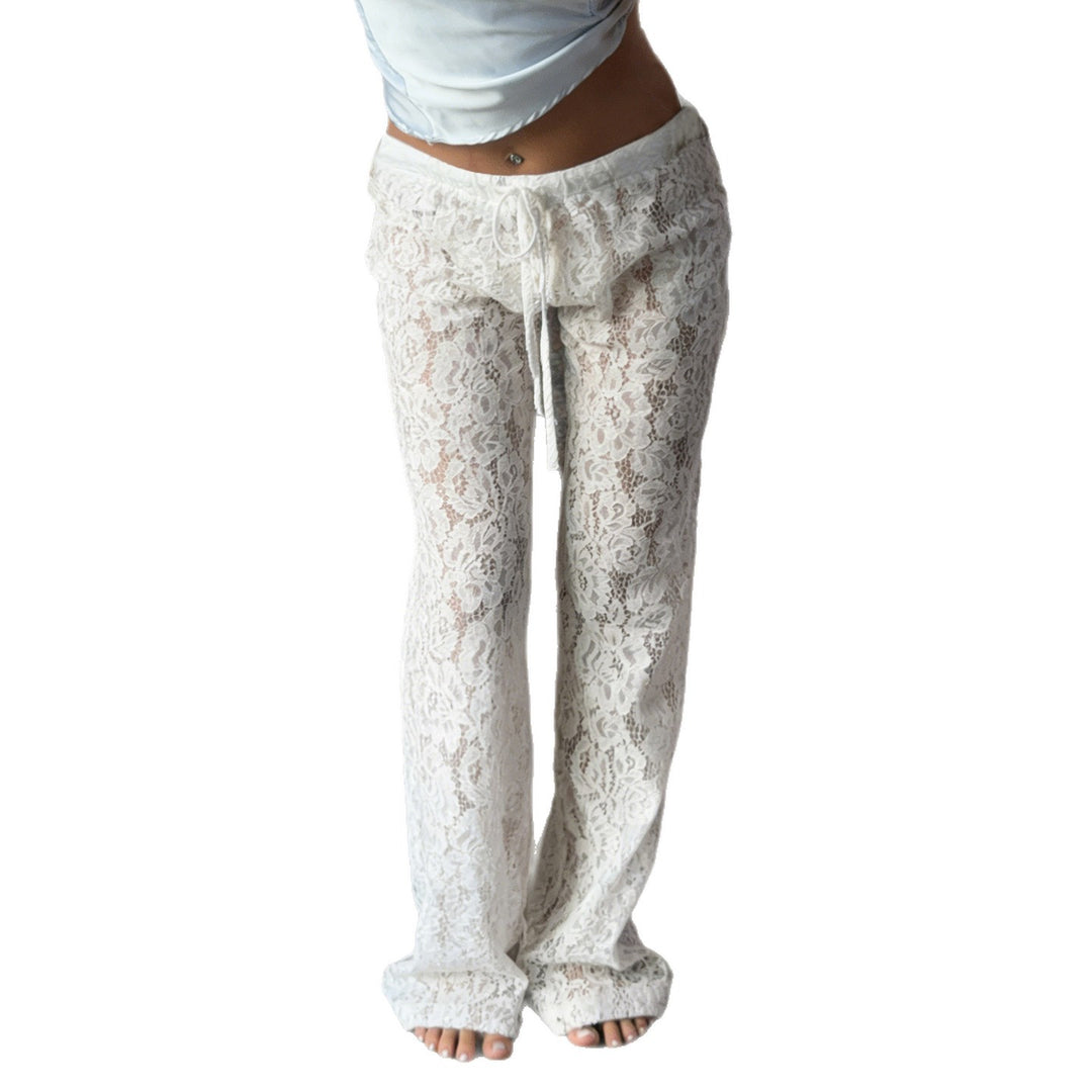Damen elegante Spitzenhose Drune