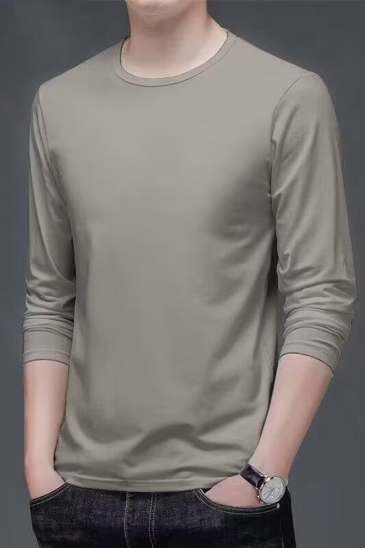 Herren Langarmshirt mit eleganter Textur Drune