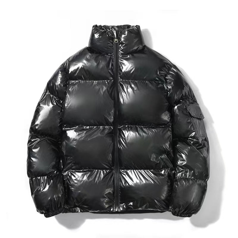 Unisex nan gepolsterte Steppjacke mit Thermoisolierung, Stehkragen und Ärmeltasche Drune