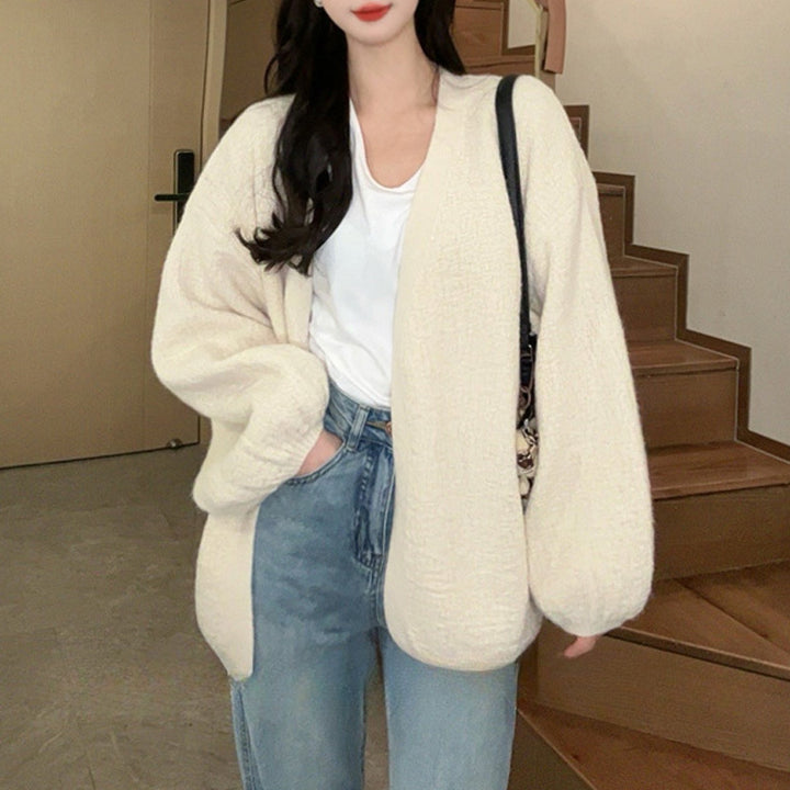 Damen Übergroßer Strickcardigan mit lässigem Schnitt Drune