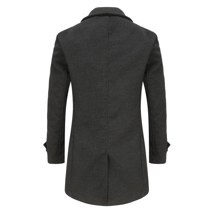 Herren stilvoller und eleganter Übercoat mit doppelter Knopfreihe Drune