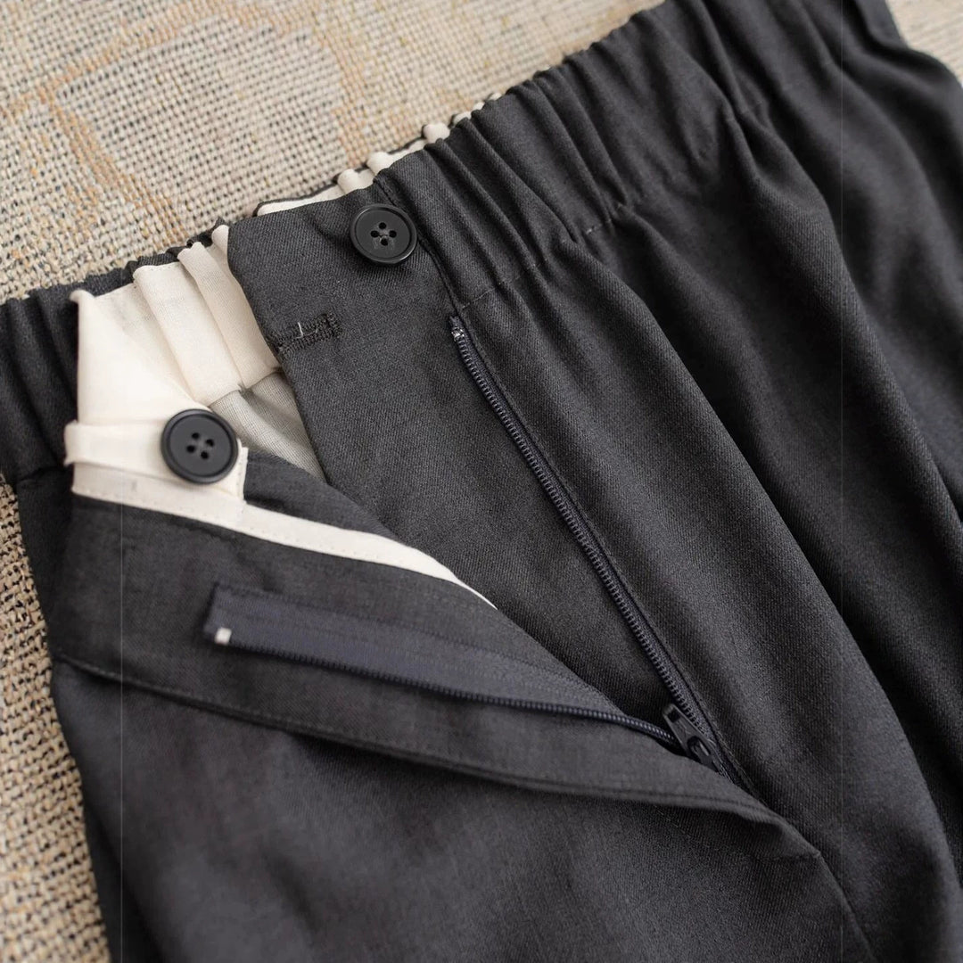 Damen Elegante und lockere Stoffhose Drune