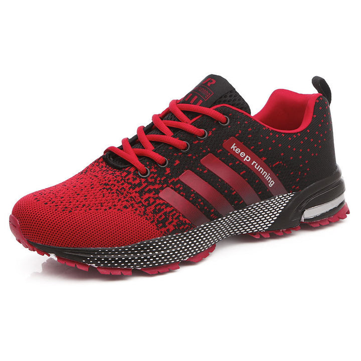 Herren leichte Strick-Running-Sneaker mit integrierter Fersen-Luftkammer und griffiger Trailsohle Drune