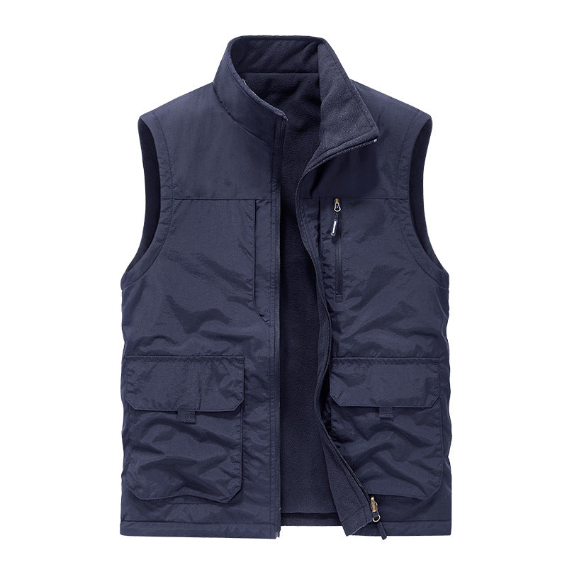 Herren Utility-Fleeceweste mit windabweisender Nylon-Außenlage Drune