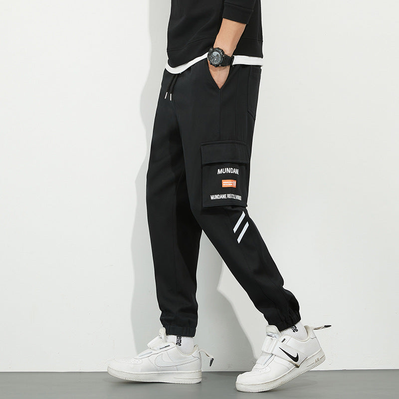 Herren Urbanes Camouflage-Jogger mit Utility-Taschen und elastischem Knöchelsaum Drune