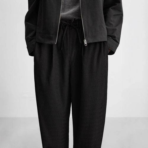 Herren Strukturierte Relaxed-Fit Hose mit Tunnelzugbund Drune