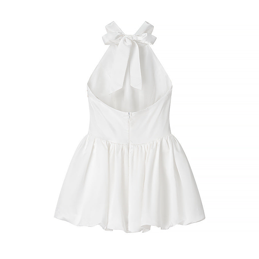 Damen Ballettkleid mit offenem Rücken und schwingendem Rock Drune