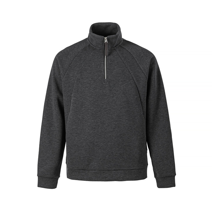 Unisex Halb‑Zip Oversize Sweatshirt mit Stehkragen und Raglanärmeln Drune
