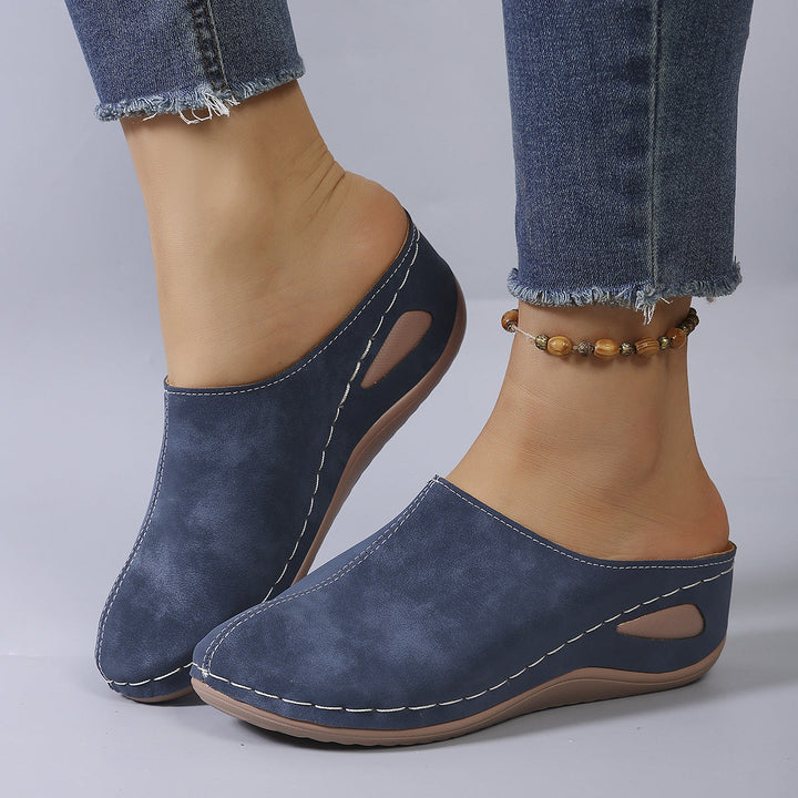 Damen Clogs mit ergonomischem Fußbett und rutschfester Sohle Drune