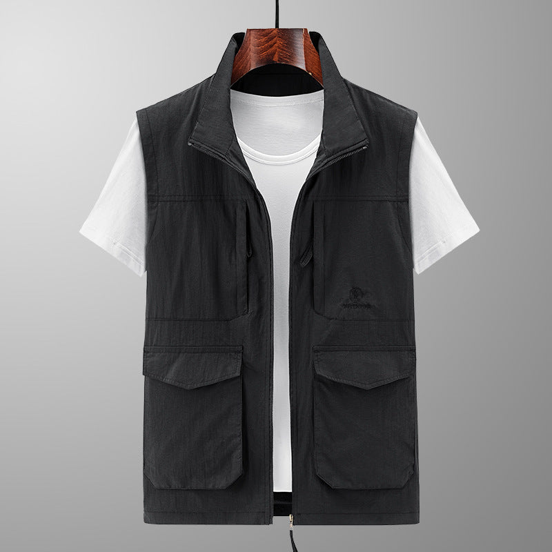 Herren Multifunktionale Outdoor-Weste mit praktischen Taschen Drune