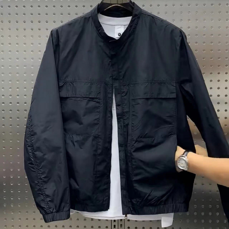Herren Leichte Utility-Jacke mit Taschen Drune