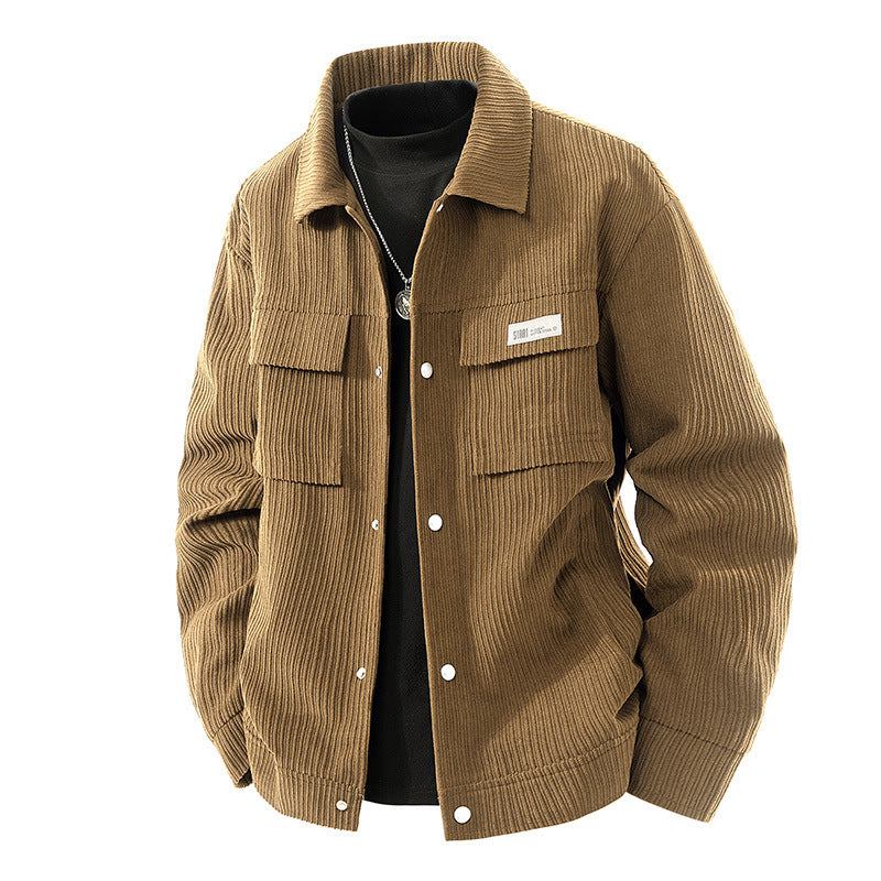 Herren Weiche Cordjacke mit Fleece-Futter Drune