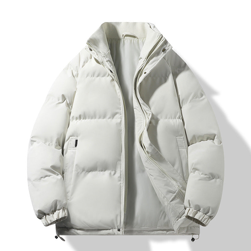 Herren Modische Thermo‑Wattierte Kurzjacke im Boxy‑Schnitt mit Rippenkragen Drune