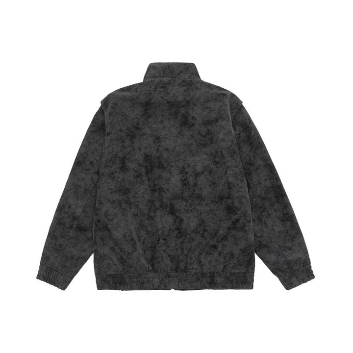 Herren Boxy Utility-Blousonjacke aus Veloursoptik mit Stehkragen und Mehrfachtaschen Drune
