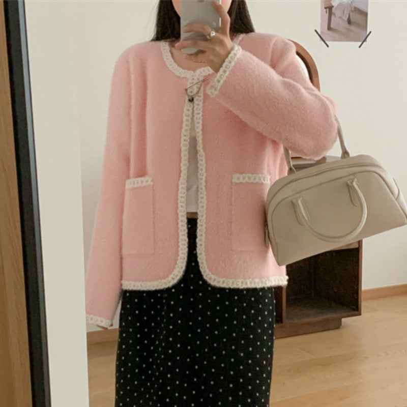 Damen Verspielte Strickjacke Drune