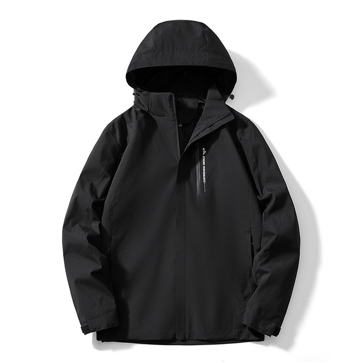 Damen Leichte zweifarbige Softshelljacke mit Kapuze, atmungsaktivem Meshfutter und Brustreißverschluss Drune