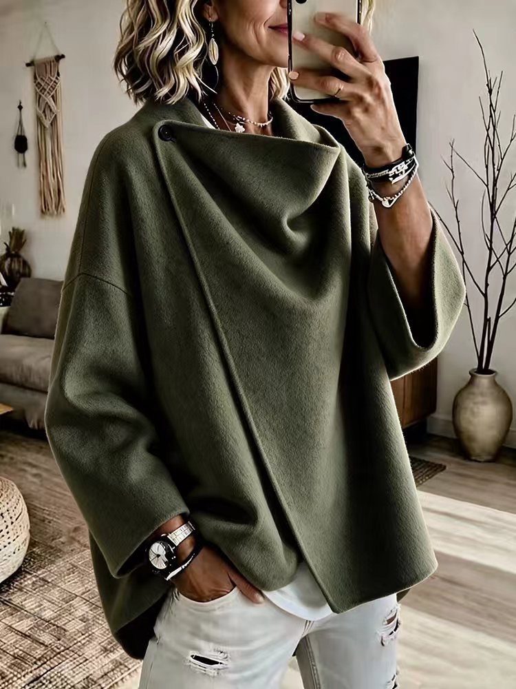 Damen Stilvolle Oversized Jacke Drune