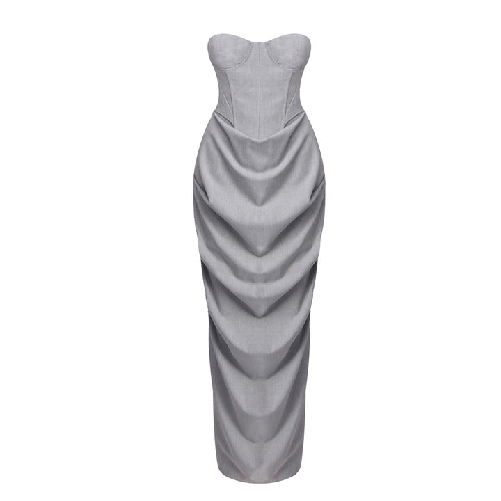 Damen figurbetontes Abendkleid mit raffiniertem Drapierungsdesign Drune