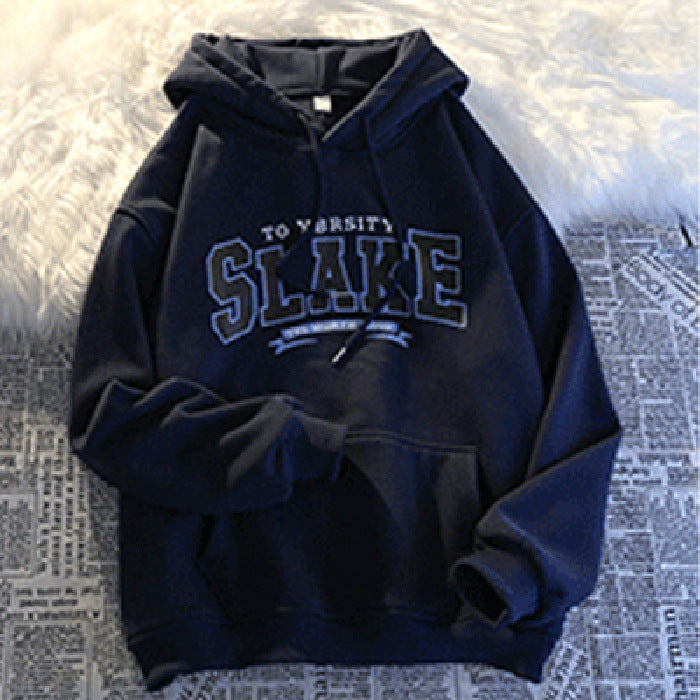 Damen Hoodie mit lässigem Print und Kapuze Drune