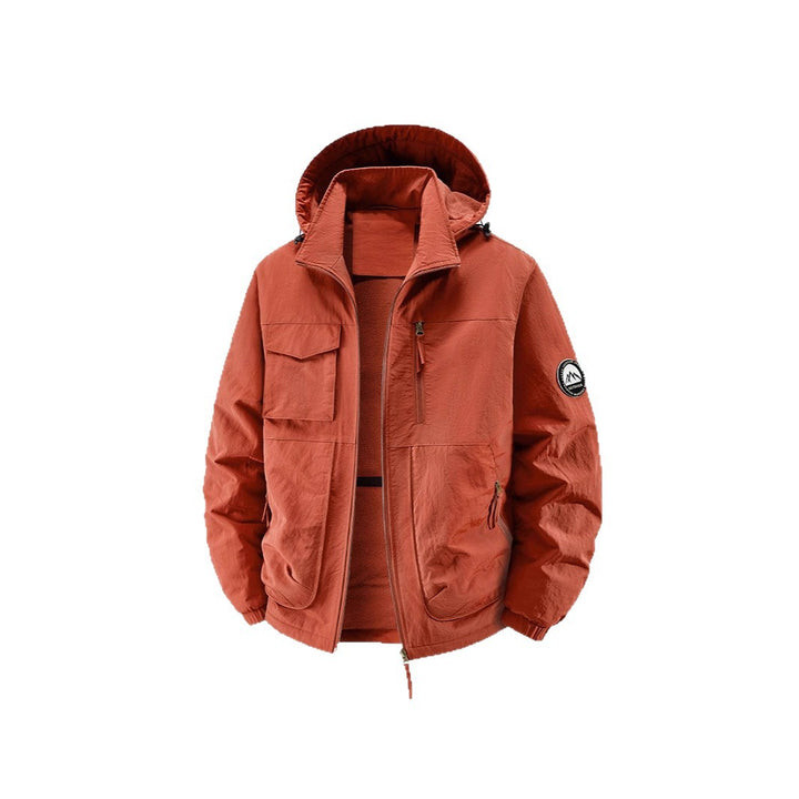 Herren Gefütterte Outdoorjacke mit Fleece-Innenfutter und multifunktionalen Utility-Taschen Drune