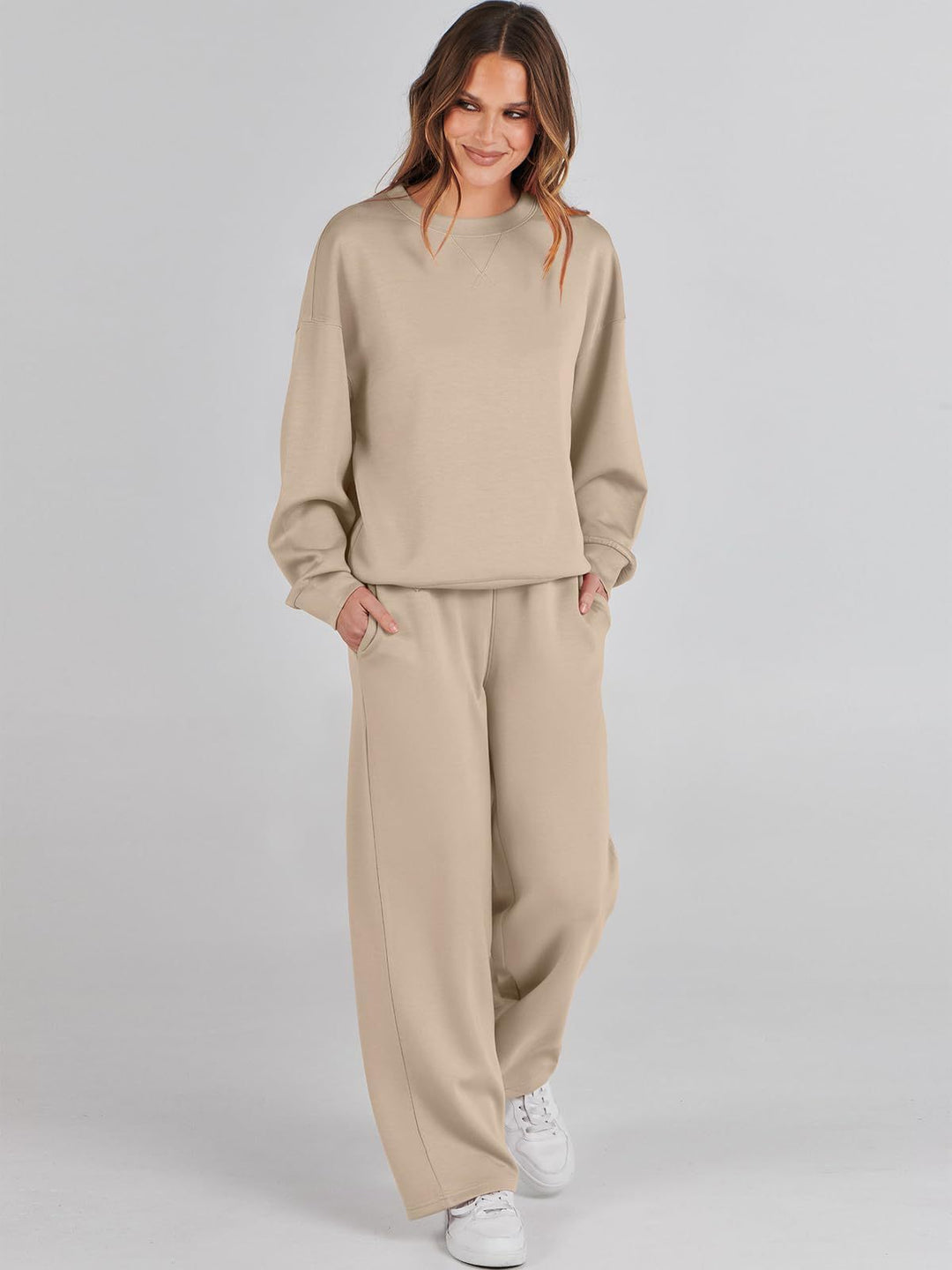 Damen entspannten Komfort Sweatset Drune