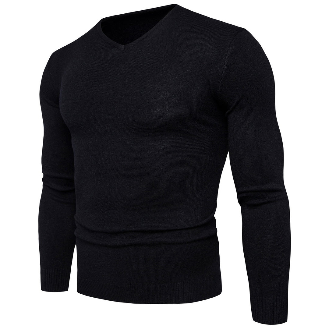 Herren feiner V-Ausschnitt Pullover aus hochwertiger Baumwolle Drune