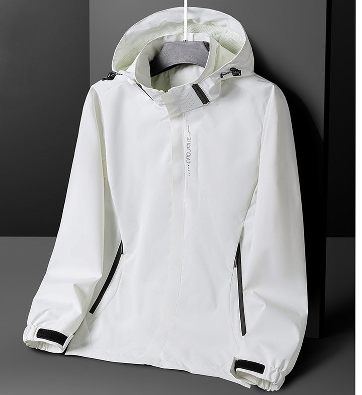 Herren Leichte Softshell-Funktionsjacke mit atmungsaktivem Meshfutter und verstellbarer Kapuze Drune