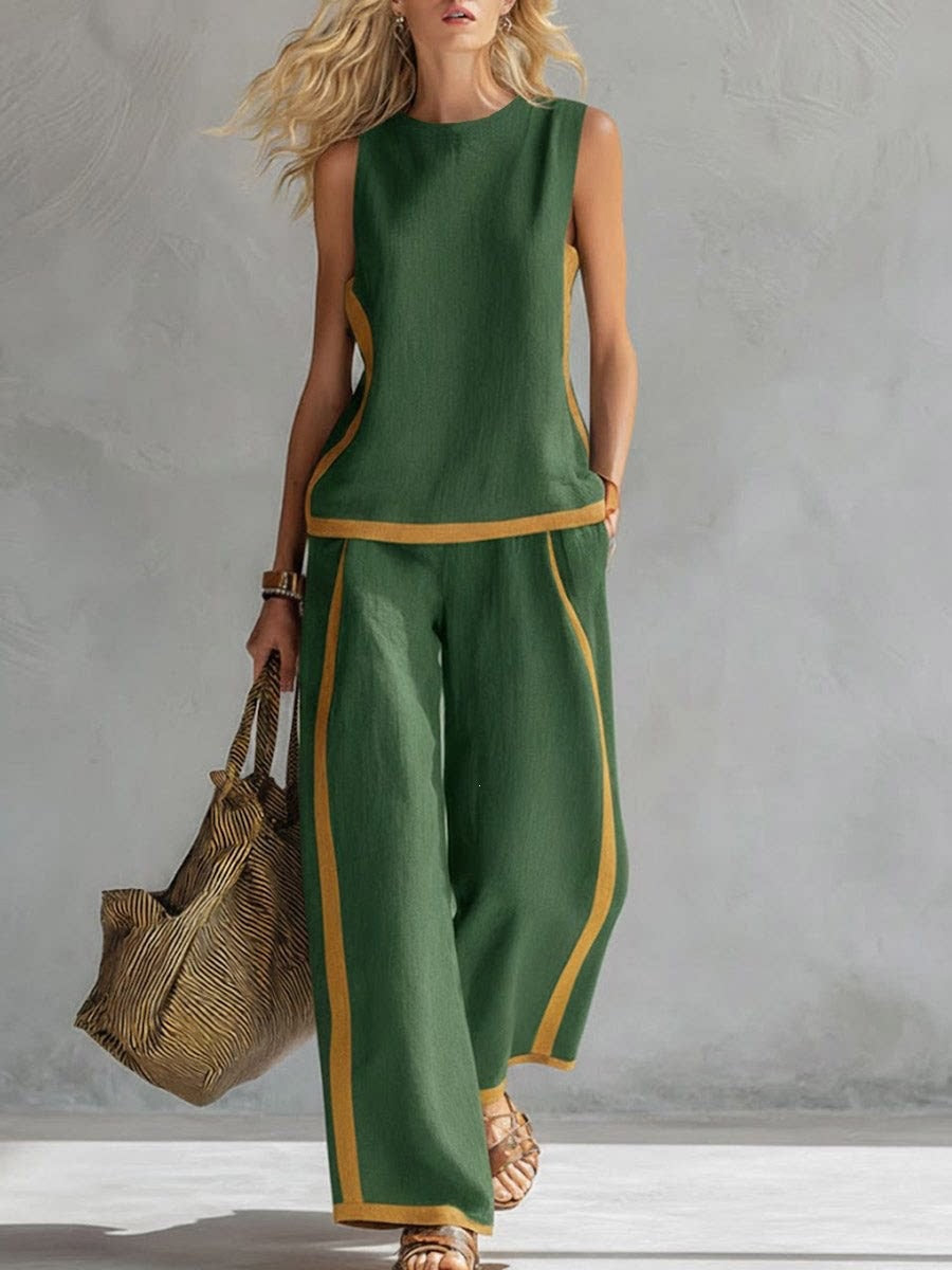 Damen lässiges Sommeranzug-Set Drune