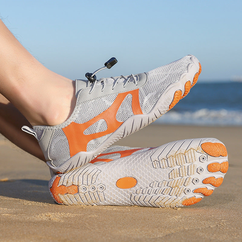 Damen nan ultraleichte Barfuß-Wasserschuhe mit rutschfester Flexsohle und Schnellverschluss Drune