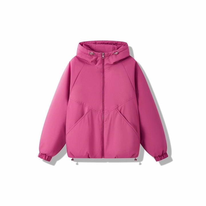 Damen Leicht wattierte Kapuzenjacke mit Raglanärmeln, elastischen Bündchen und verstellbarem Saum Drune