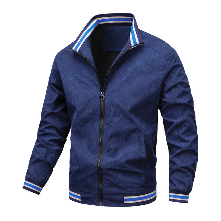 Herren Sportliche Kapuzenjacke mit floralem Muster Drune